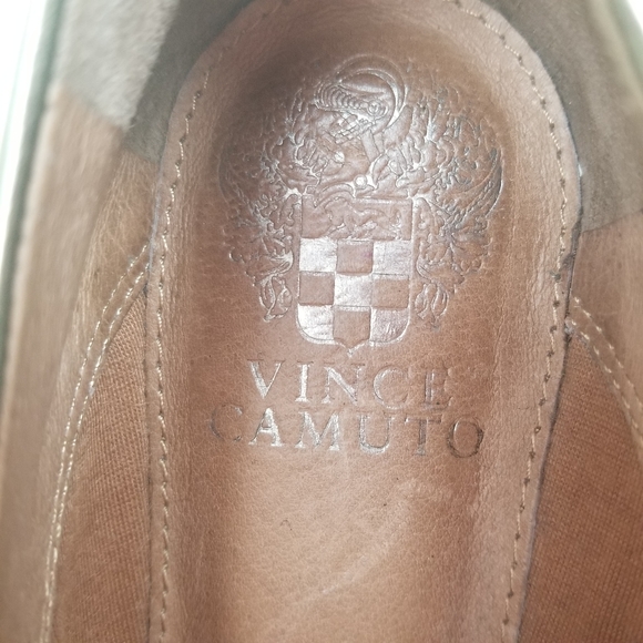 VINCE CAMUTO Nilee Pewter Metallic Laced Oxfords Sz 5 - Picture 9 of 11